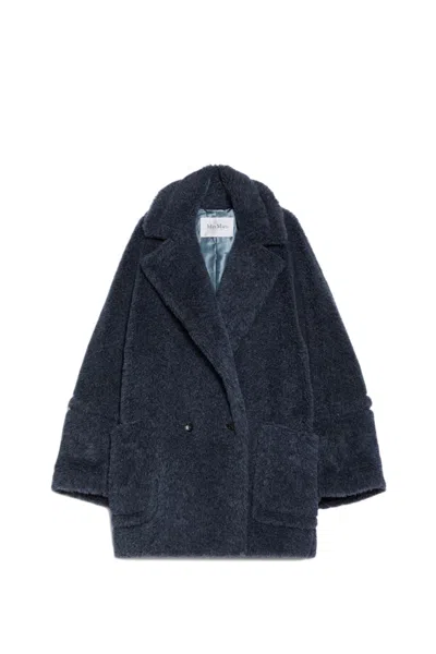 Max Mara Zebra Coat Navy