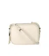 Max Mara Leather Shoulder Bag White In Neutral
