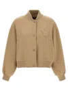 Max Mara 'zelante' Bomber Jacket In Green