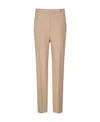 Max Mara Zemona Wool Casual Pants In Nude