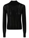 Max Mara Studio Wool Silk Blend Sweaters In Black