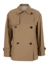 Max Mara Long-sleeved Windbreaker In Cream