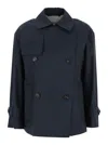 Max Mara Double Breasted Oversized Trench Coat In Multicolor