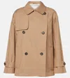Max Mara Zeno Cotton-blend Twill Blazer In Beige