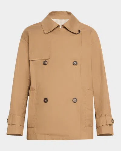 Max Mara Comfort-fit Double-faced Wool-blend Coat In Beige