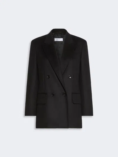 Max Mara Zibeline Camel Olimpia Jacket In Black