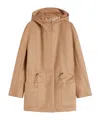 Max Mara Zibeline Camel Parka In Brown