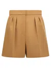 Max Mara Zic Bermuda And Short Brown In Nude
