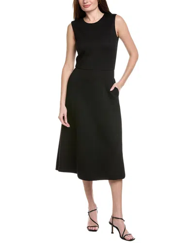 Max Mara Zigote Jersey Midi Dress In Black