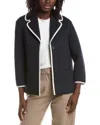 Max Mara Zigrino Jersey Jacket In Blue