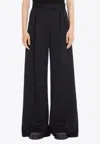 Max Mara Zinnia Scuba Flare Pants In Black