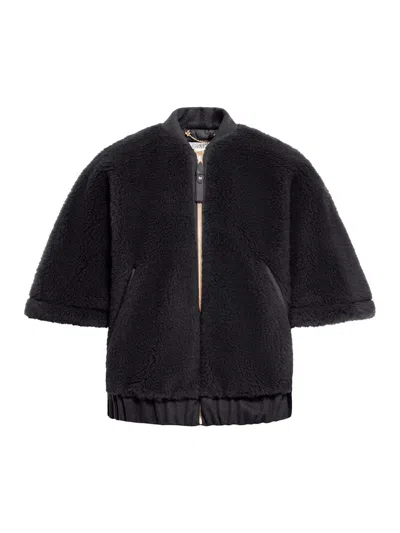 Max Mara Briose1 Cape Coat In Black