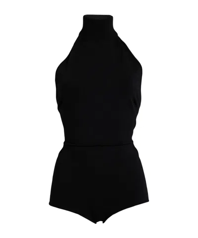 Max Mara Zip Fastening Bodysuits In Black