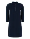 Max Mara Zip-front Dress In Multi
