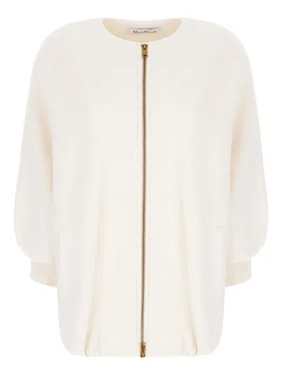 MAX MARA ZIP-FRONT KNITTED JACKET