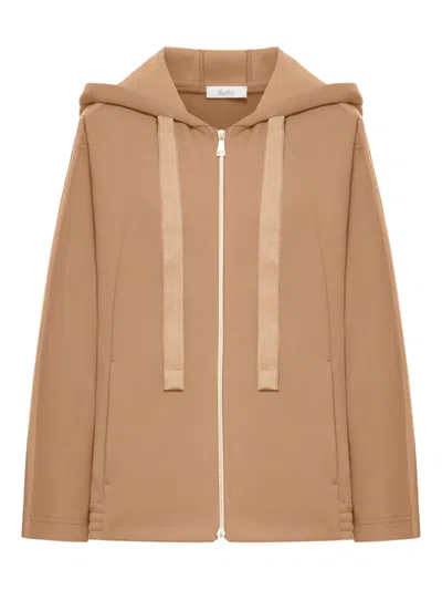MAX MARA ZIP HOODED CARDIGAN