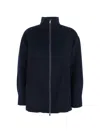 Max Mara Zip Jacket In Blue