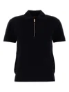 Max Mara Polo Teti In Misto Viscosa Blu Notte Donna