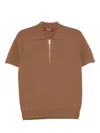 Max Mara Lapel Short-sleeved Polo Shirt In Brown