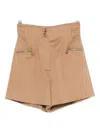 Max Mara Camel Colour Shorts In Neutral