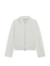 Max Mara Zip Sweatshirt In White
