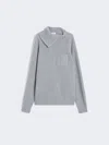 Max Mara Zip-up Cashmere-blend Sweater In Gray