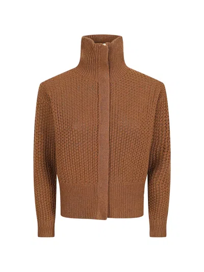Max Mara Zip-fastening Cardigan In Multi