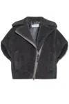 Max Mara Zip-fastening Cape In Brown
