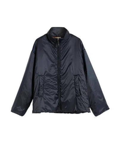 Max Mara Zipper Casual Jacket In Black