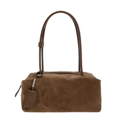Max Mara Zipper Handbag In Brown