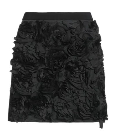 Max Mara Zipper Pleated Mini Skirt In Black