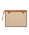 Max Mara Zipper Shoulder Bag In Hazelnut Brown
