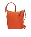 Max Mara Woman Orange Leather Riviers Crossbody Bag In Orange