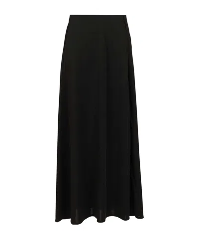 Max Mara Zipper Skirt In Black