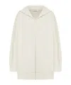 Max Mara Oversized Zip-up Hoodie With Subtle Logo Detail