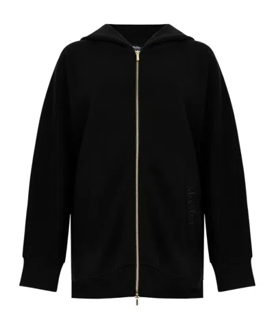 Max Mara Zippered Casual Jacket In Black