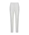 Max Mara Zippered Casual Pants In White