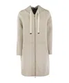 Max Mara Zip-up Drawstring Jacket In Nude