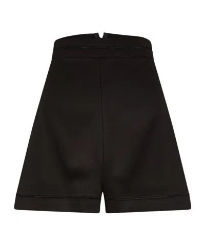 Max Mara Zippered Shorts In Black