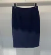 Max Mara Zippered Skirt In Black