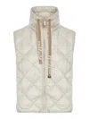 Max Mara Zippered Vest In White