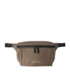 Max Mara Zippered Waist Pack In Brown