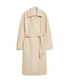 Max Mara Zippered Wool Coat In Nude