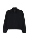 Max Mara Zip-up Jersey Jacket In Blue