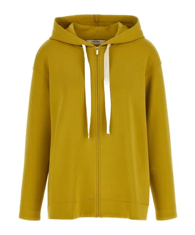 Max Mara Zip-up Sweatshirt In Brown