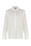 Max Mara Long Sleeve Shirt In Gray