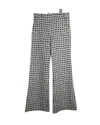Max Mara Zirlo Star Print Flared Pants In White Cotton In White