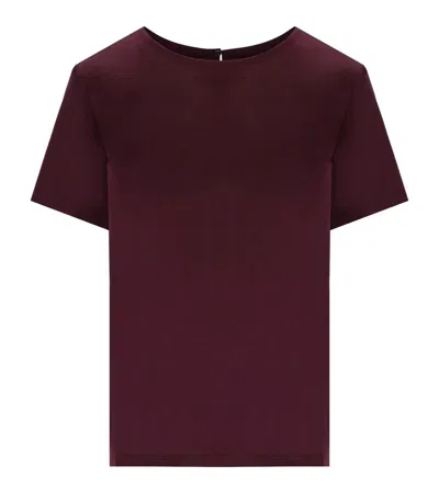 Max Mara Zona Burgundy Blouse