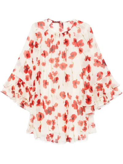 Max Mara Zoraide Mini Dress In Neutrals
