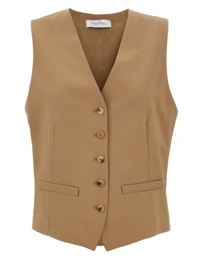 Max Mara Zuai Vest In Cream